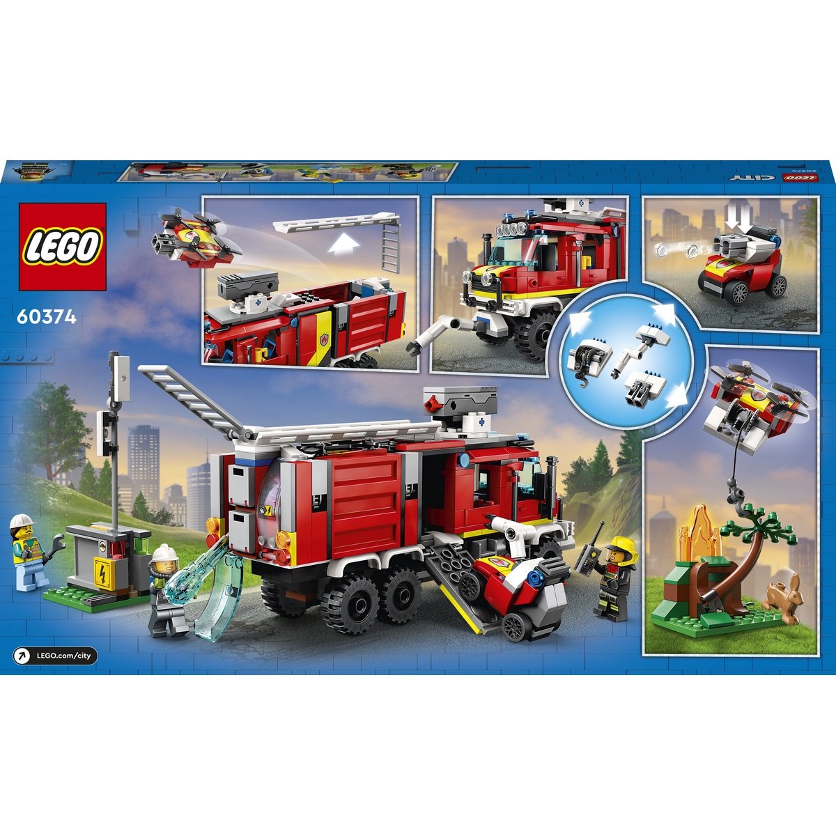 La camion d'intervention des pompiers Lego City 60374