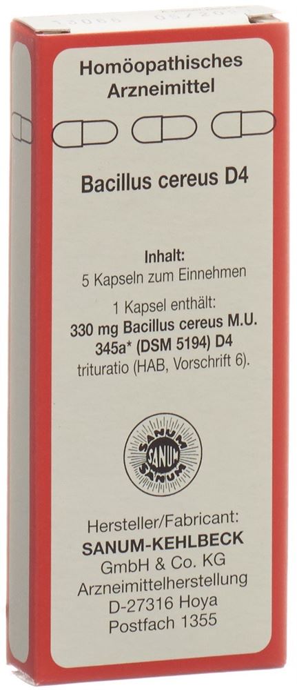 SANUM Bacillus cereus Kaps 4 D 5 Stk