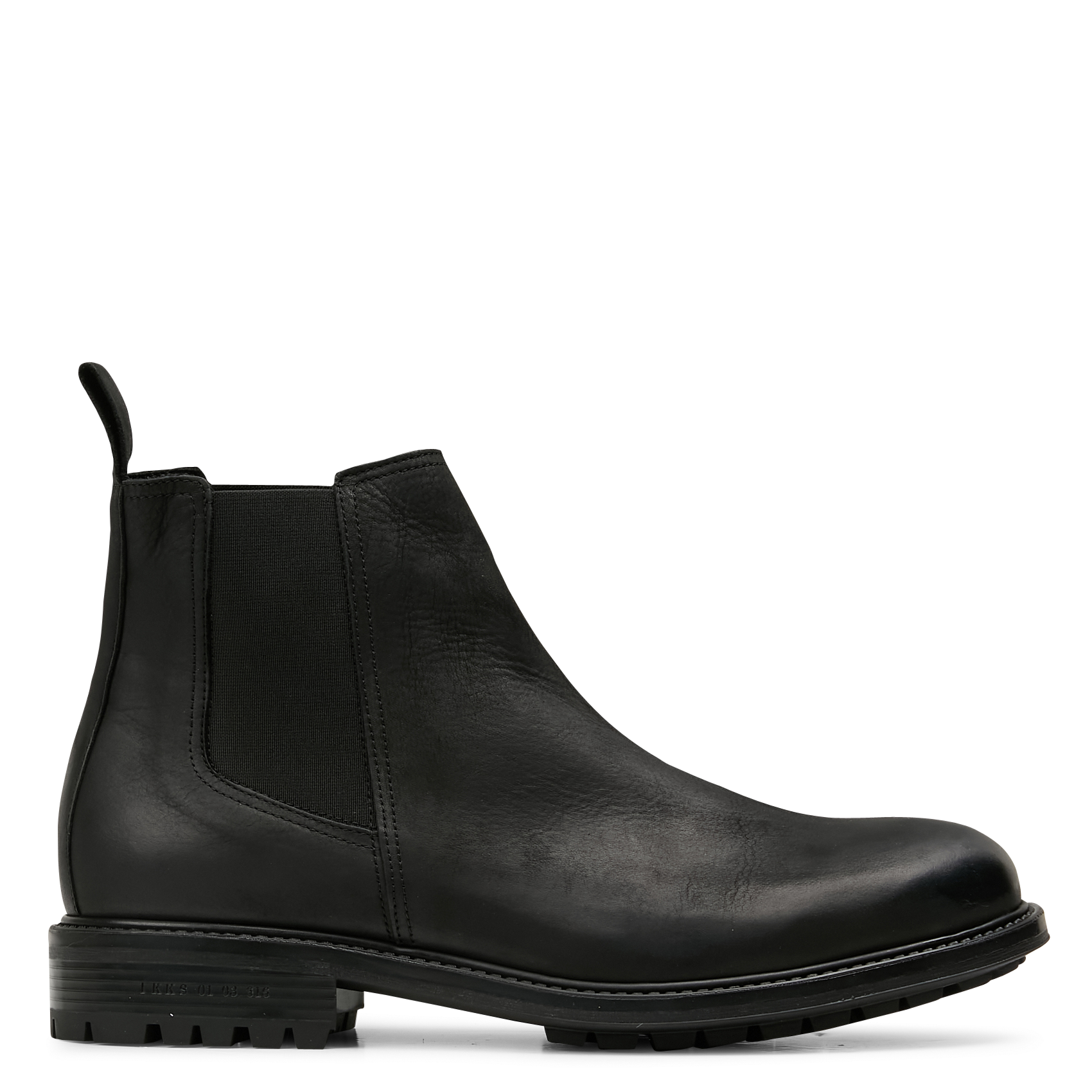 Boots en cuir| Noir