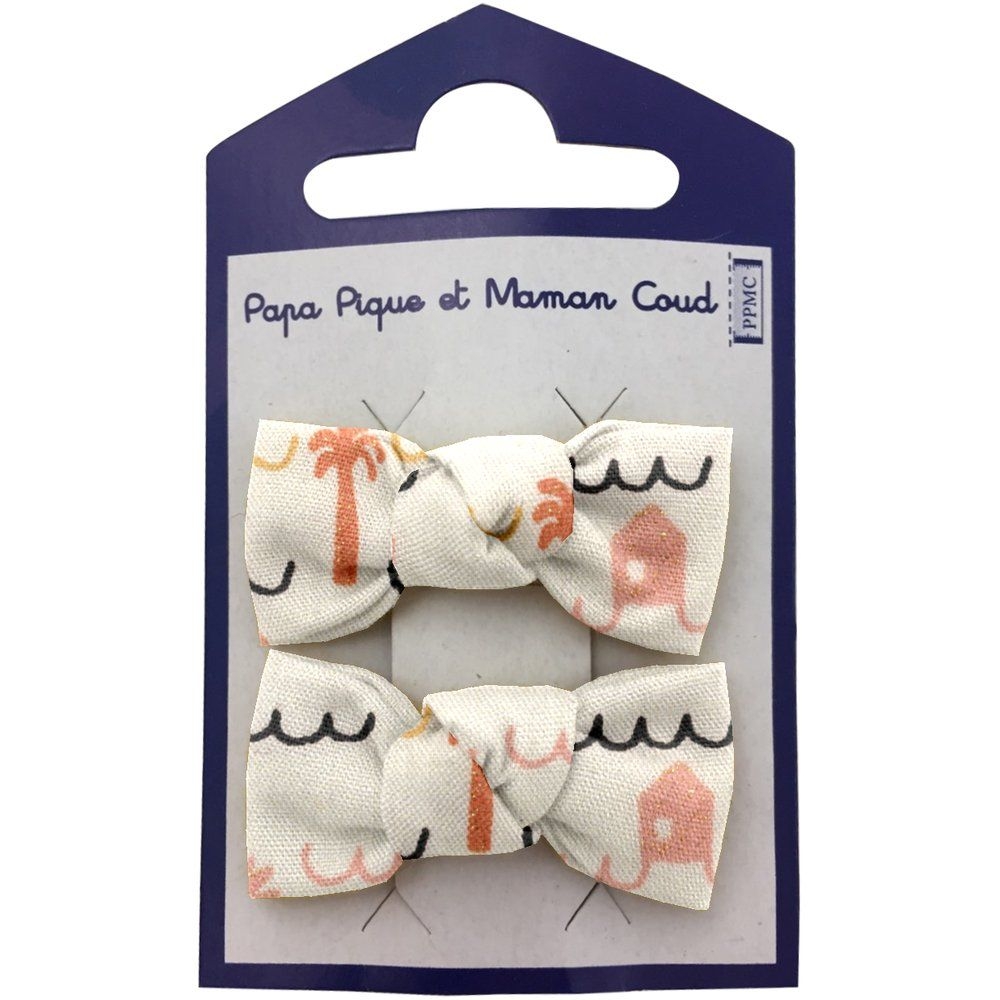 Barrettes Clic-Clac Petits Noeuds Copa-Cabana