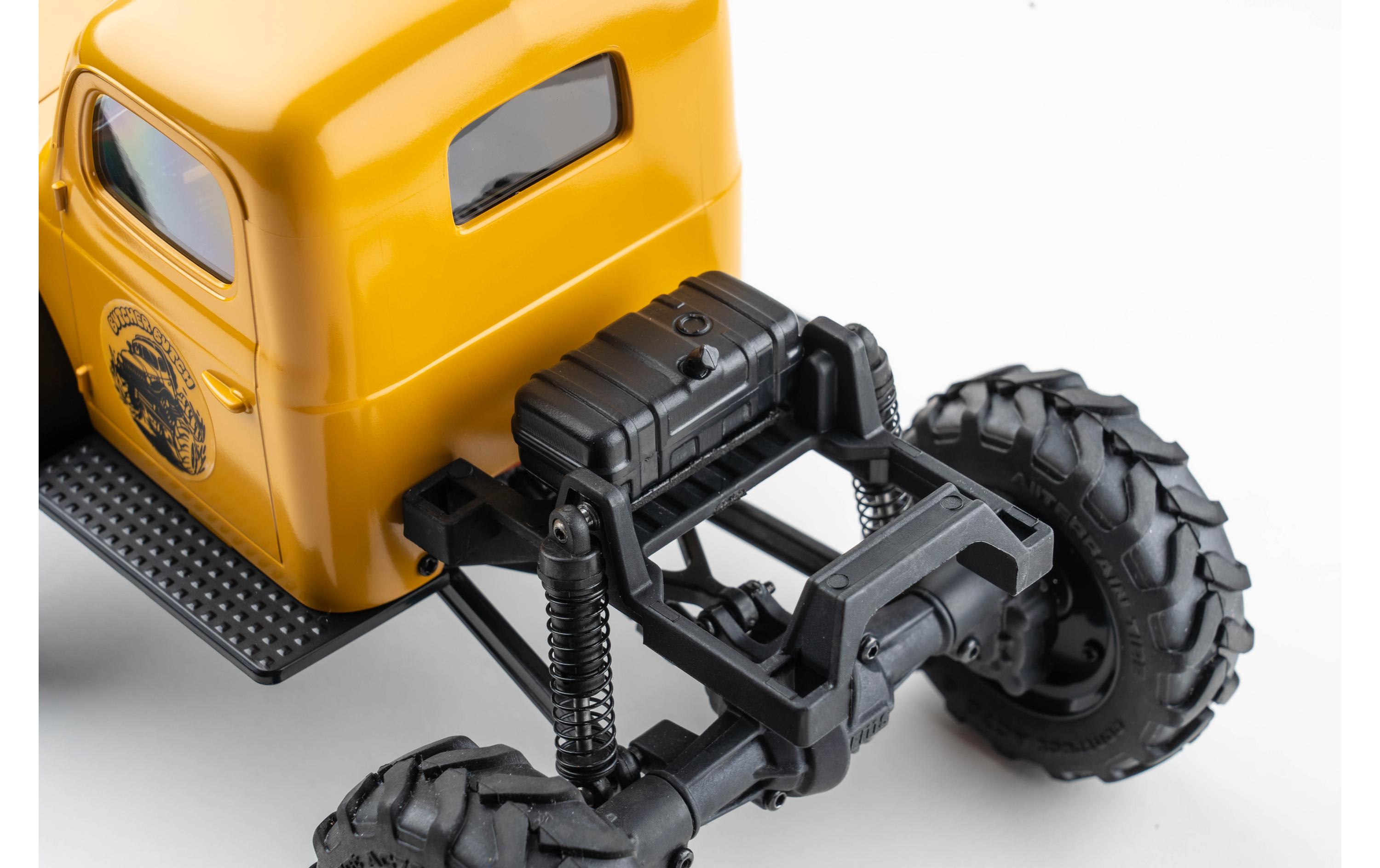 Scale Crawler FCX24 Power Wagon Mud-Racer, Gelb 1:24, RTR<br>Rock Crawler im Miniformat mit 2-Gang Getriebe