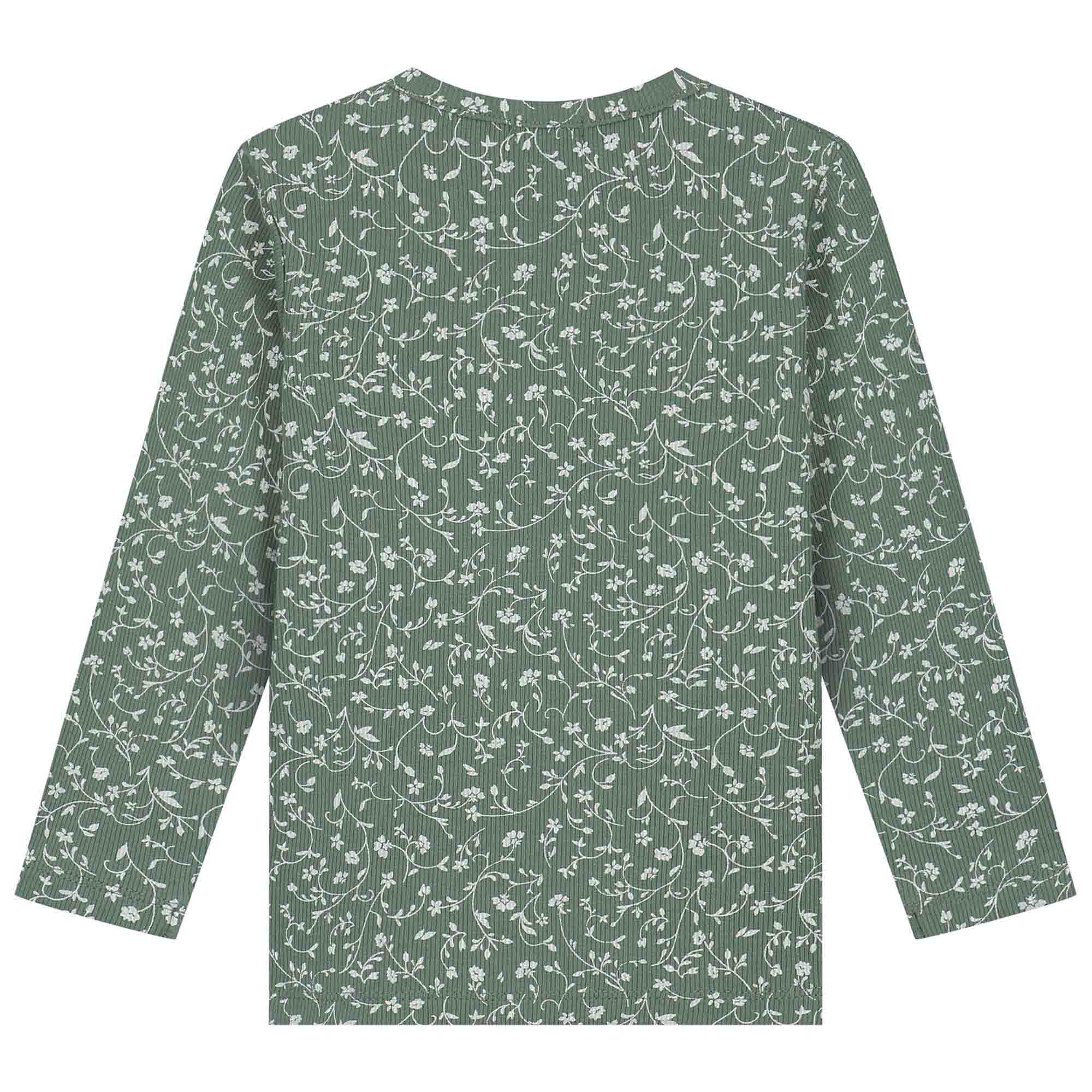 Prénatal baby shirt lange mouwen all over print groen