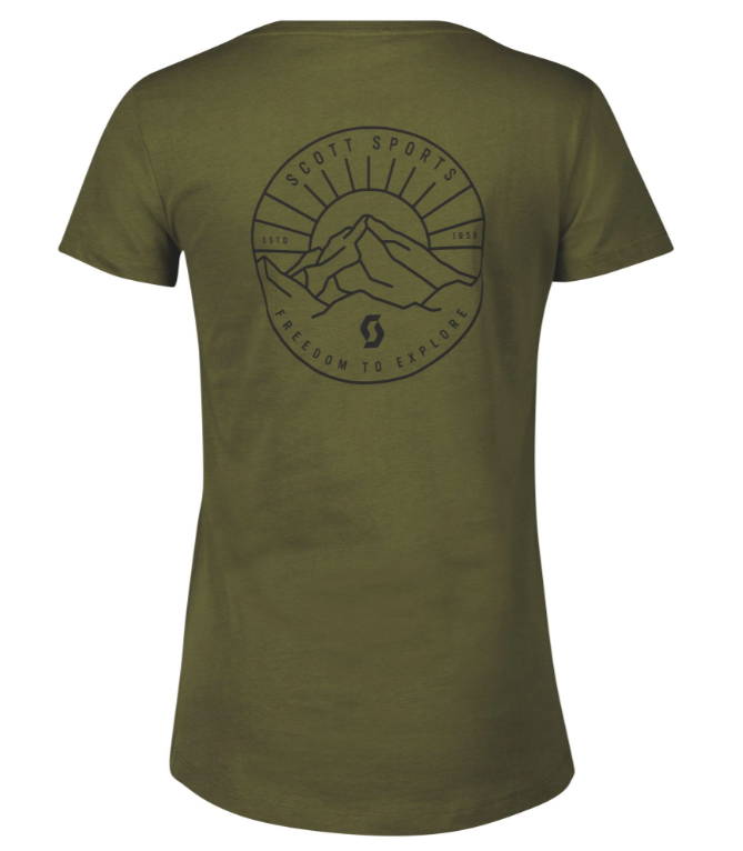 SCOTT Graphic T-shirt til Kvinder, Grøn