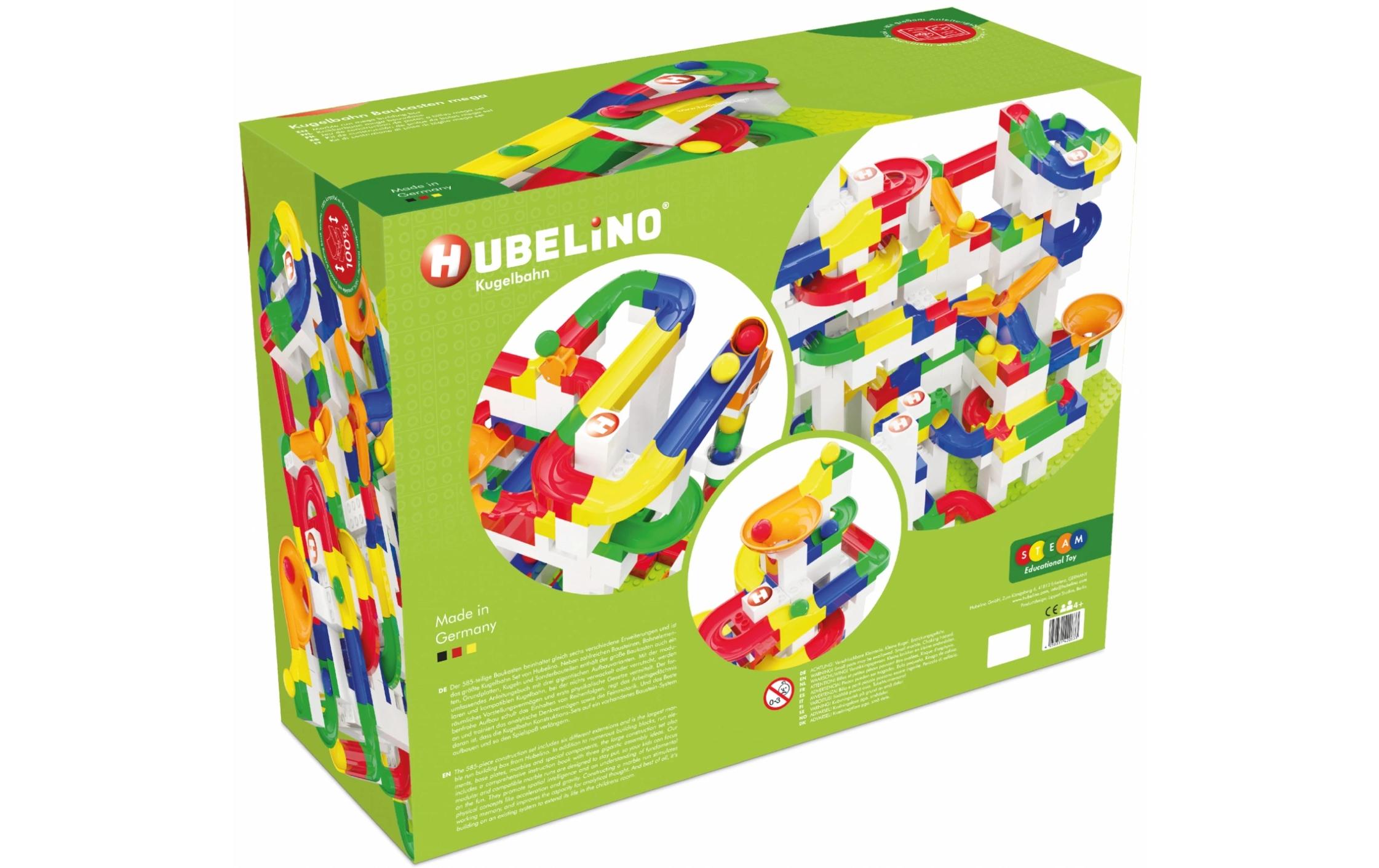 Kugelbahn Baukasten Mega 585 Teile<br>DIY Kugelbahn