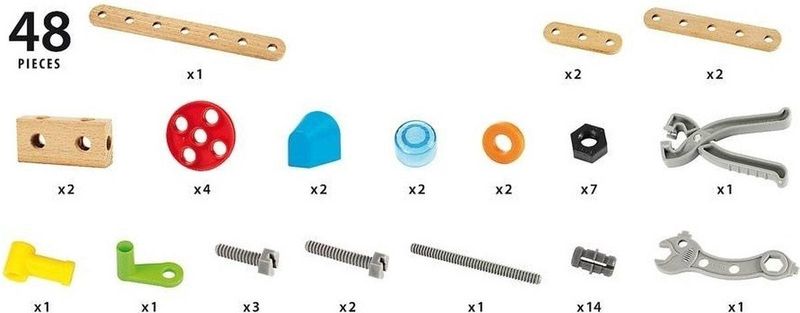 Brio - Builder Set - 49-delige Set - Inclusief Gereedschap - Creatief Bouwspel
