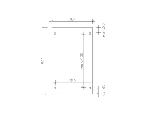 Enkele carport Konsta aluminium dakpanelen incl. H-ankers 304x500 cm leigrijs