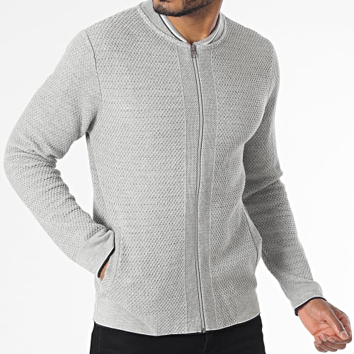 Gilet Zippé Gris