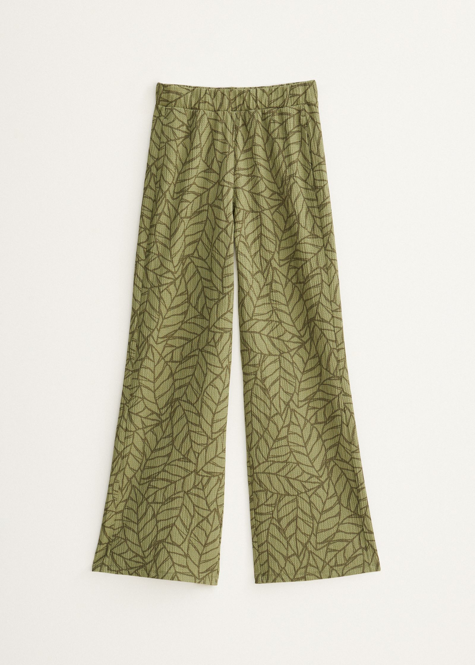 Wijde broek met print