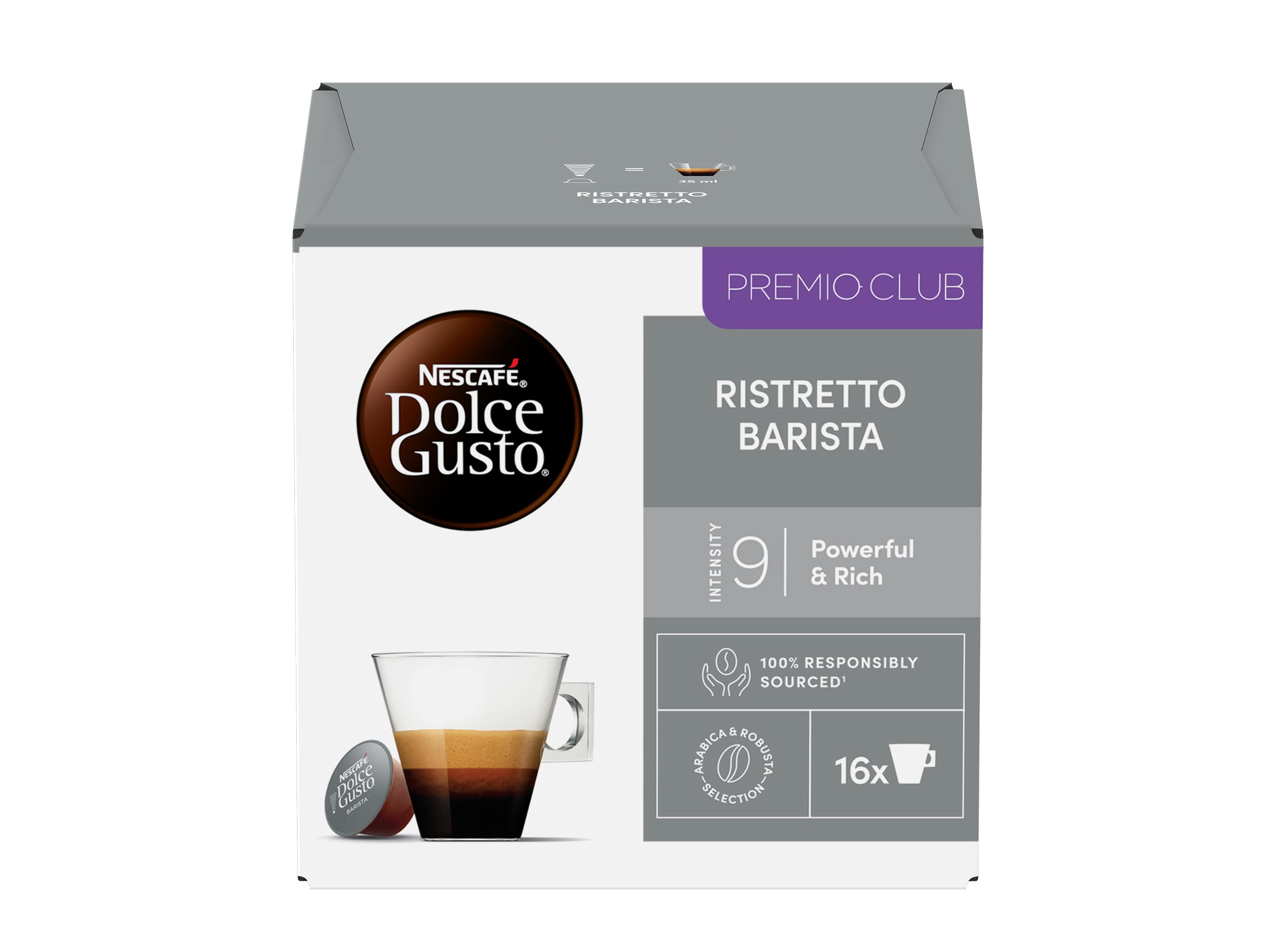 CÁPSULAS DOLCE GUSTO CAFÉ RISTRETTO BARISTA 16UN