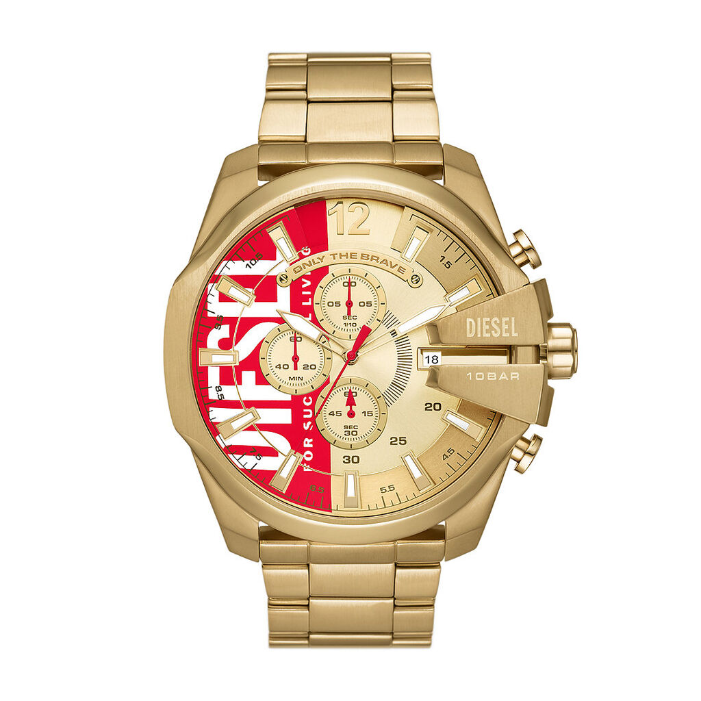 Montre Diesel Mega Chief Doré
