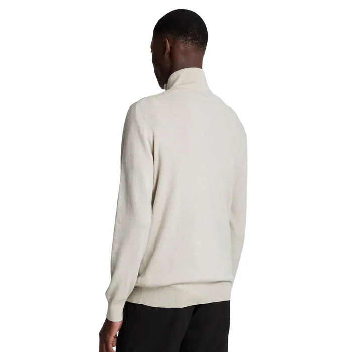 Lyle & Scott Cotton Merino Half Zip Sweater Heren