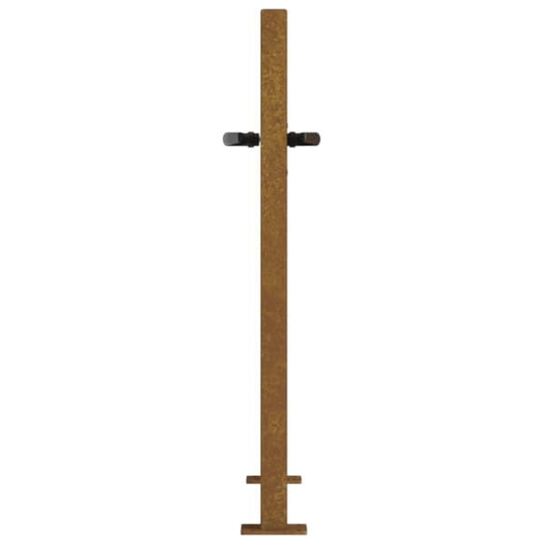 vidaXL Hageport 105x80 cm cortenstål tredesign