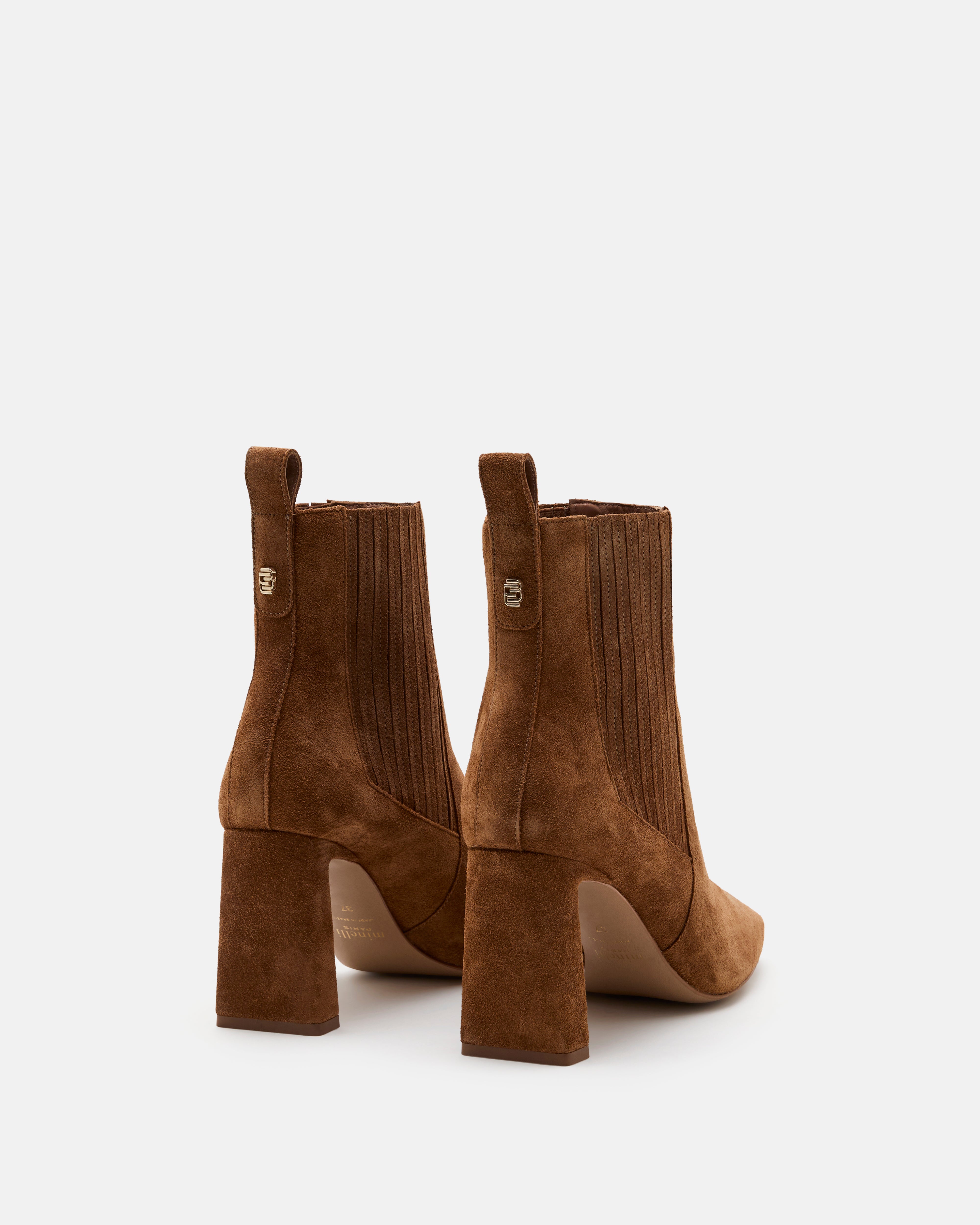 BOTTINES KAMERON/VEL COGNAC