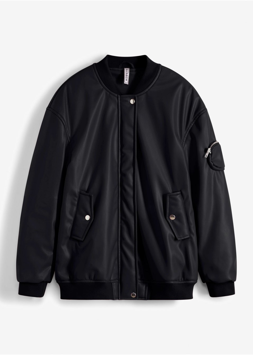 Veste biker PU oversize
