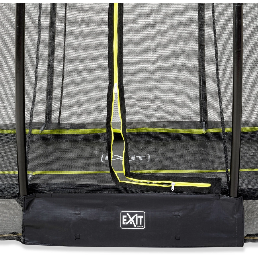 EXIT Bodentrampolin Silhouette 214 x 305 cm mit Sicherheitsnetz, schwarz