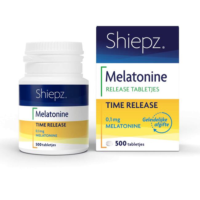 Shiepz Melatonine Time Release 0,1 mg 500 tabletten