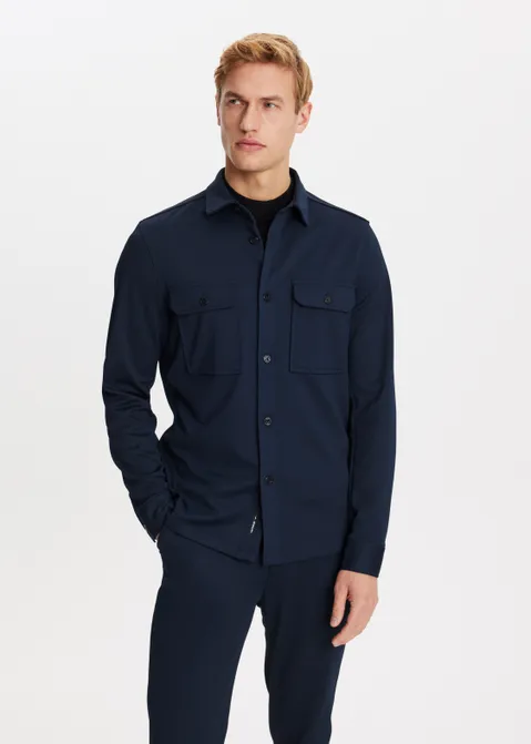 Overshirt tech blauw (BLW.D)