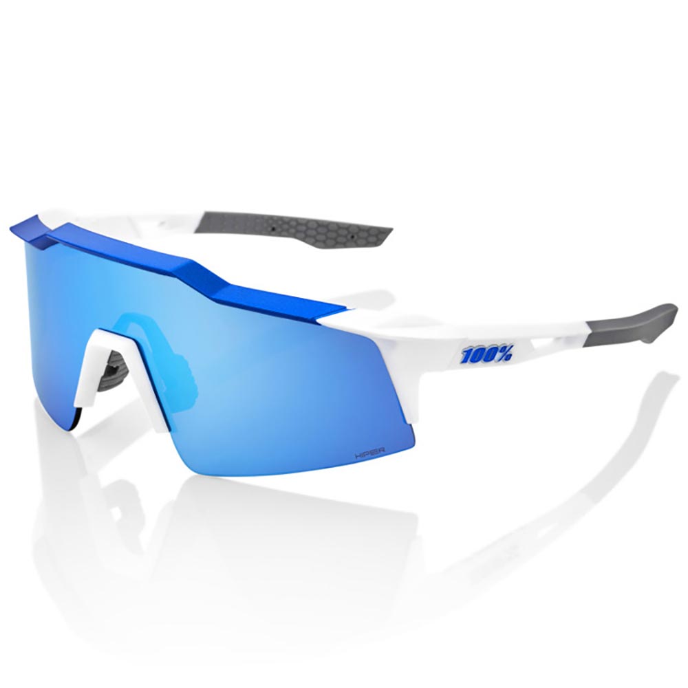 100% - Lunettes de sport Speedcraft SL Blanc Mat / Bleu