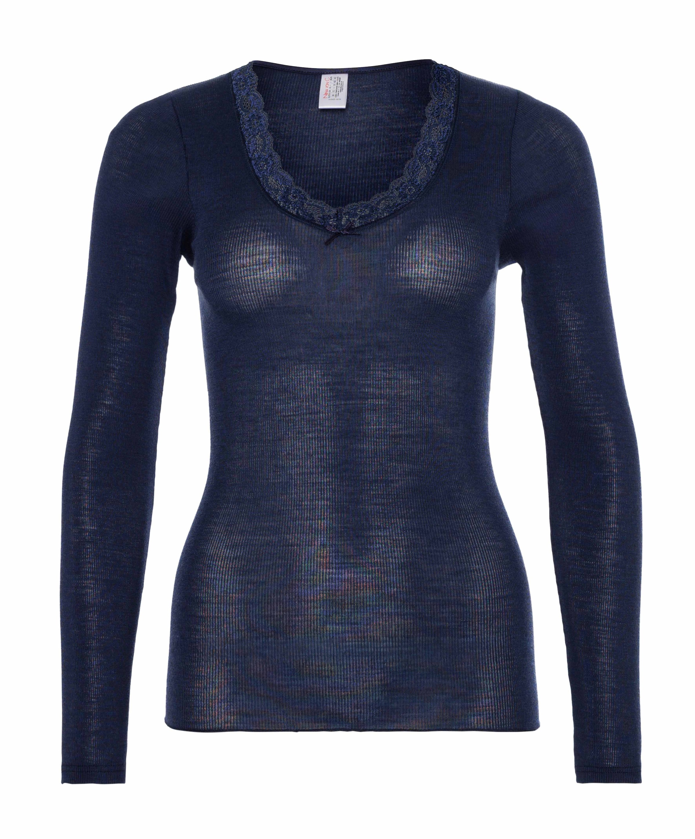 Nina von c T-shirt blauw