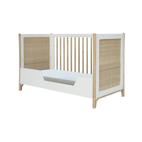 Lit évolutif 60x120 Cannage Tressage Rotin OCEANIA Neige - THEO