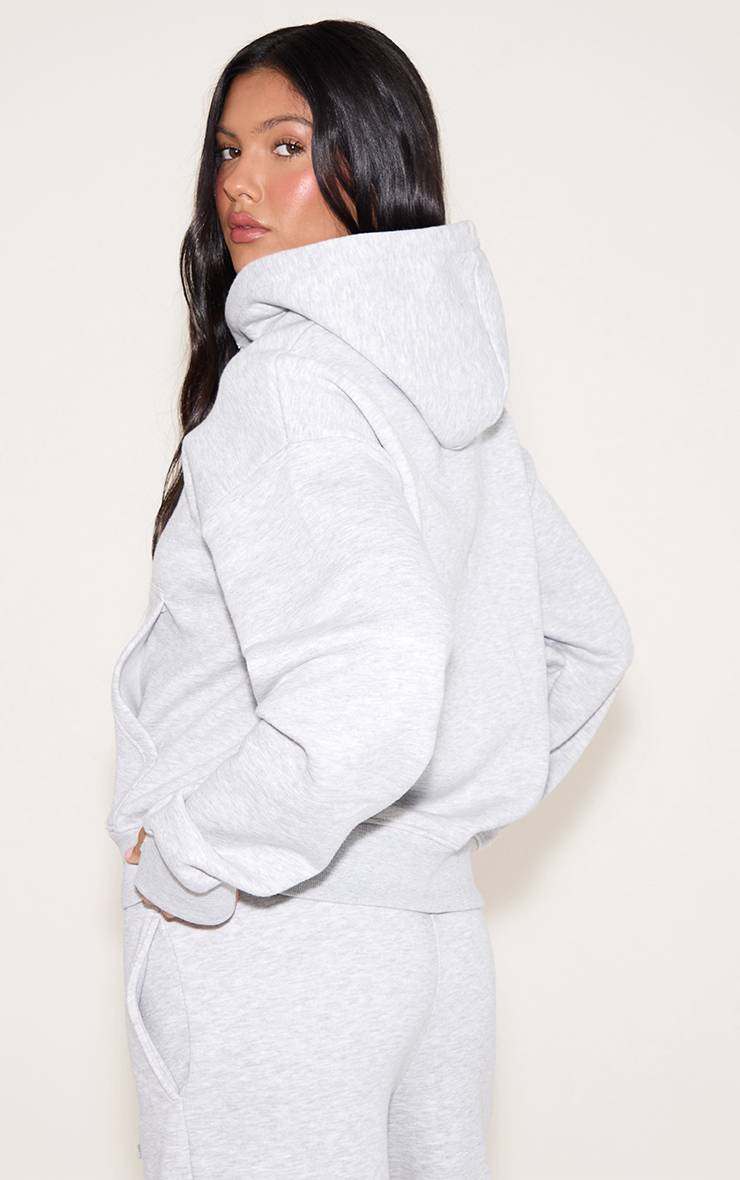 Gris Cendré Sweat À Casynthétiqueche Zippé Oversize