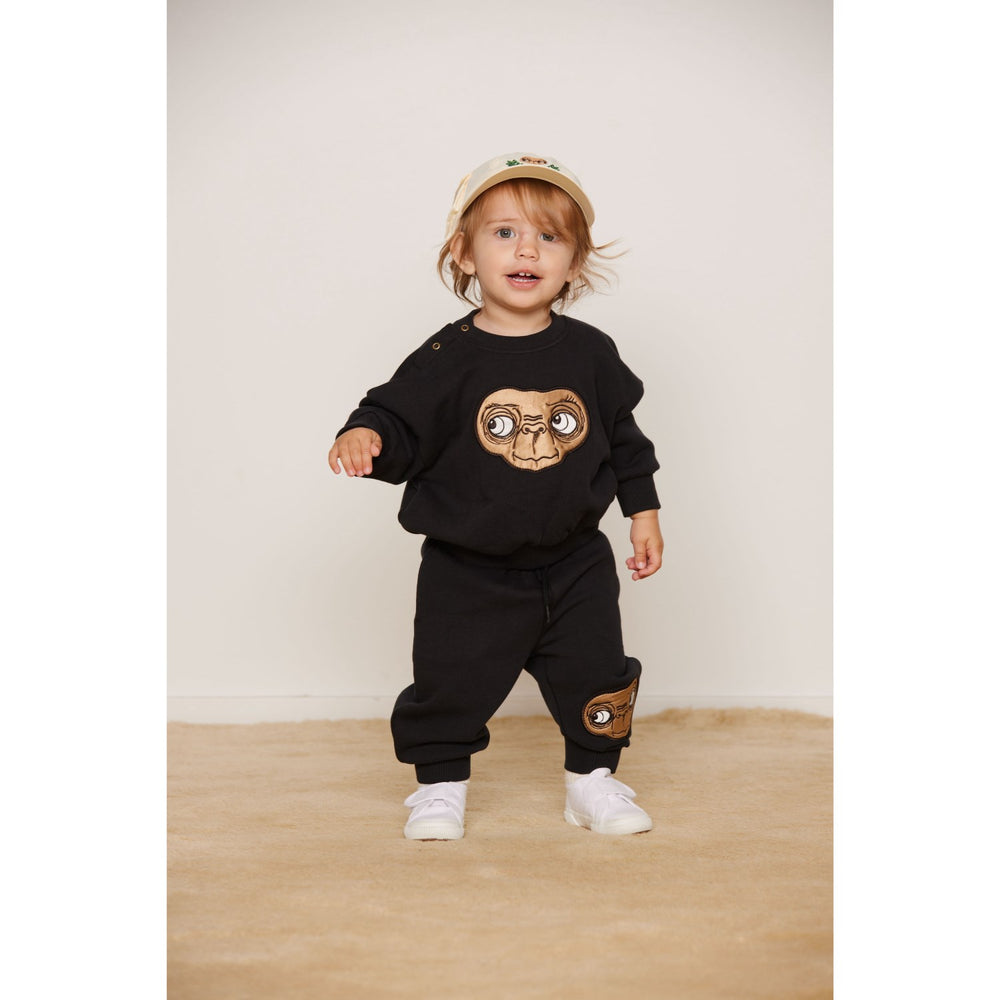 Køb Mini Rodini Black E.T Application Sweatshirt