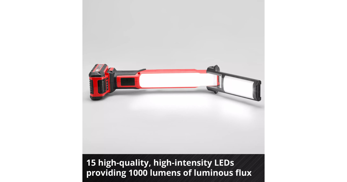 EINHELLTE-CL 18/1000 S Li - Solo Accu Werklamp  (Rood/zwart, Accu en oplader niet inbegrepen)