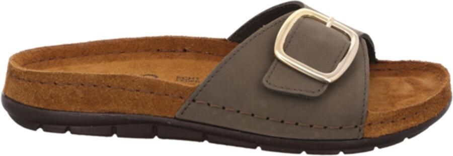 Rohde Dames EASYS N41 Eenbands Sandalen 5875 61 Olive Khaki