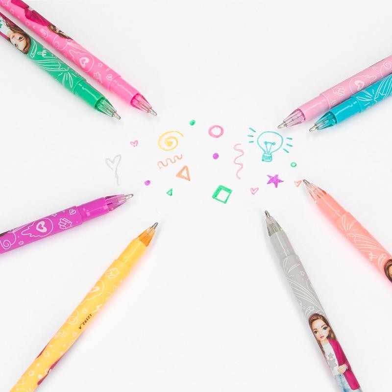 TOPModel - Glitter Gelpen sæt m/8 farver