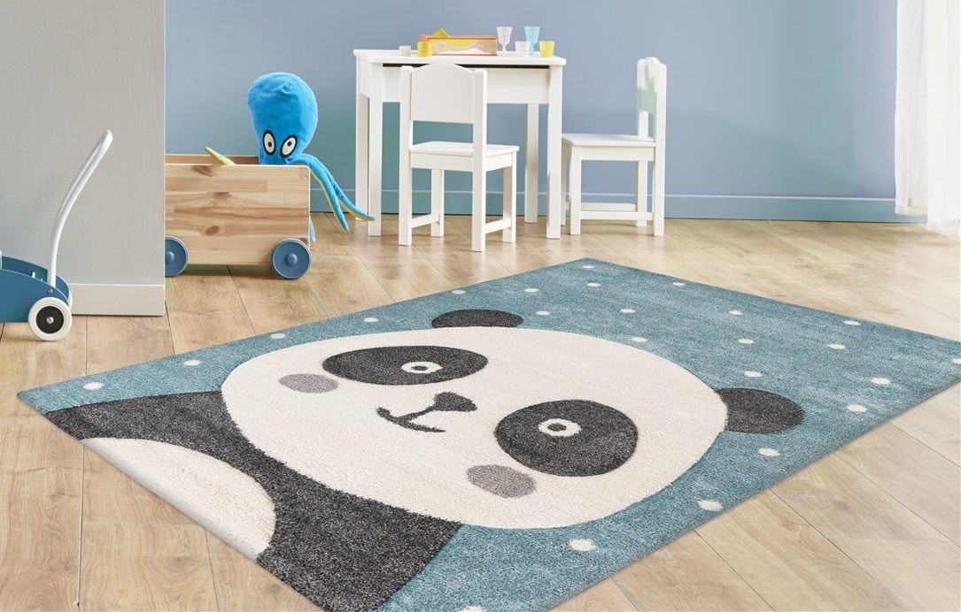 Arte Espina Kinderteppich »Amigo 522« rechteckig 15 mm Höhe Panda Bär Motiv