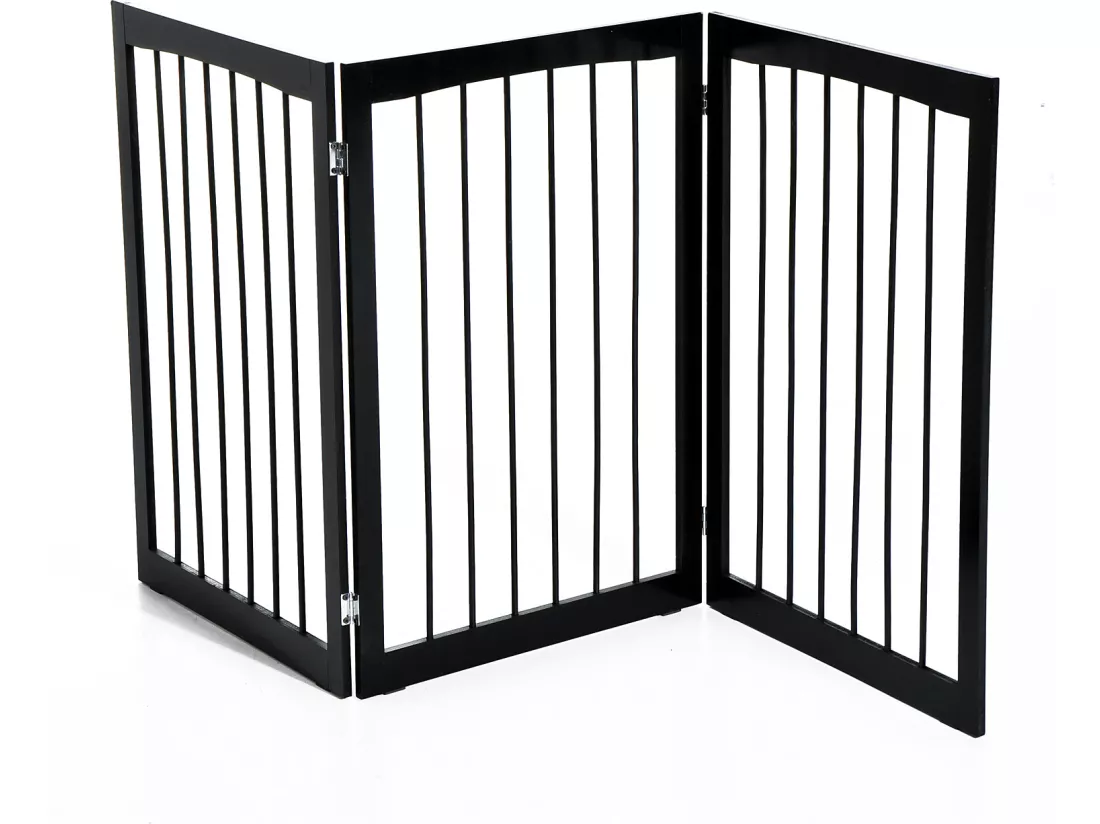 Barrière modulable pliable barrière de sécurité 160L x 76H cm MDF