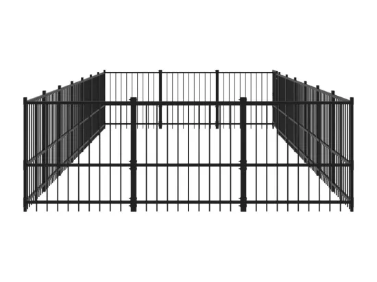 Chenil cage enclos pac noire 679 x 291 x 100 cm 02_0041814