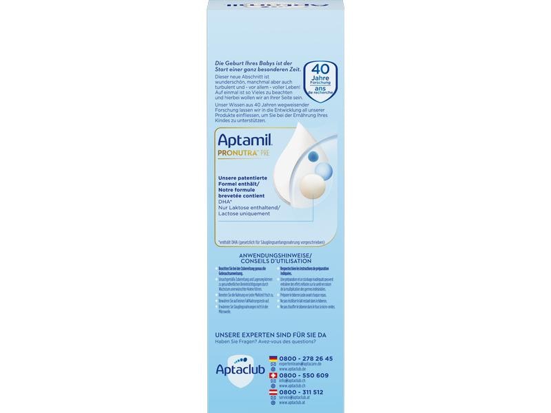 Aptamil Anfangsmilch Pronutra Pre 5 x 23g Säuglingsmilchnahrung