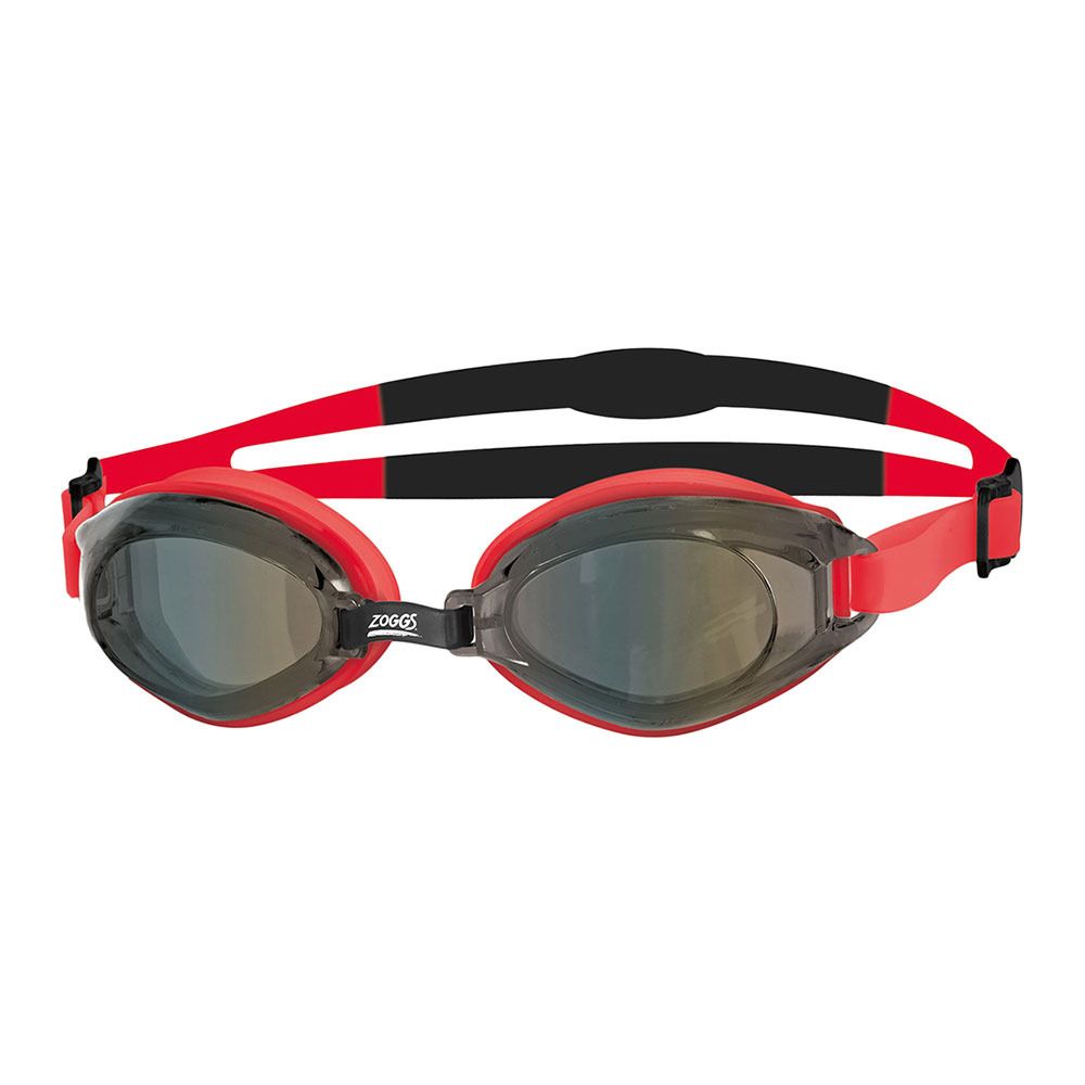 Zoggs ENDURA MIRROR - Lunettes de natation red black/mirrored smoke