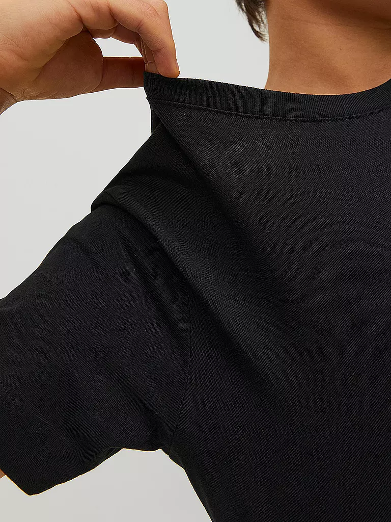 JACK & JONES Jungen T-Shirt JJEORGANIC schwarz