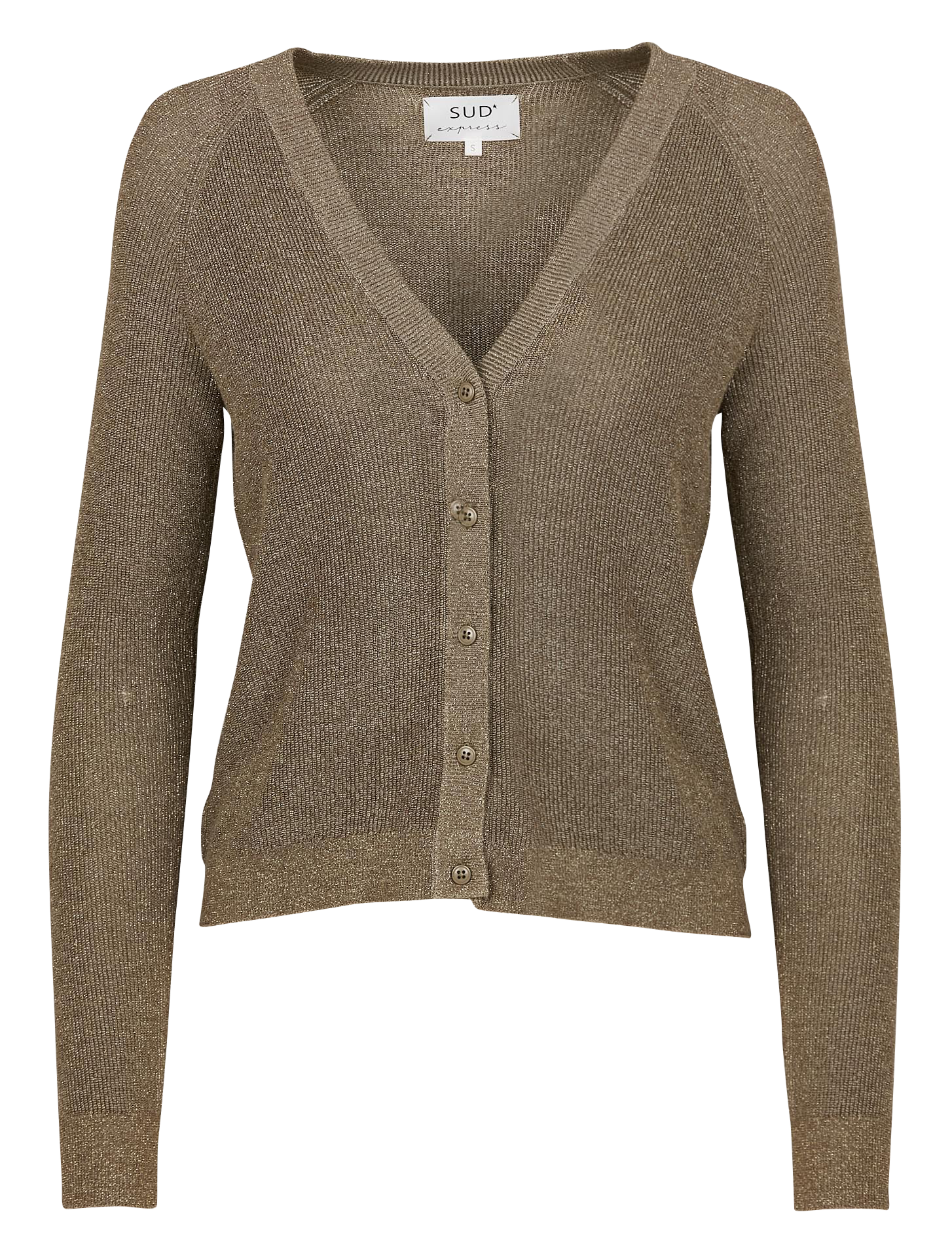 GILY - Gilet droit à col V | Vert