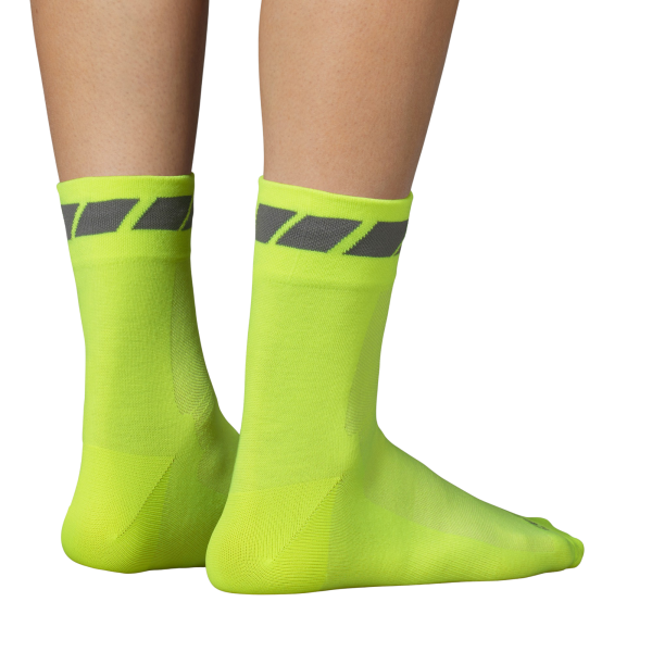 GripGrab Classic Regular Cut Sommersokker, Hi-Vis Yellow