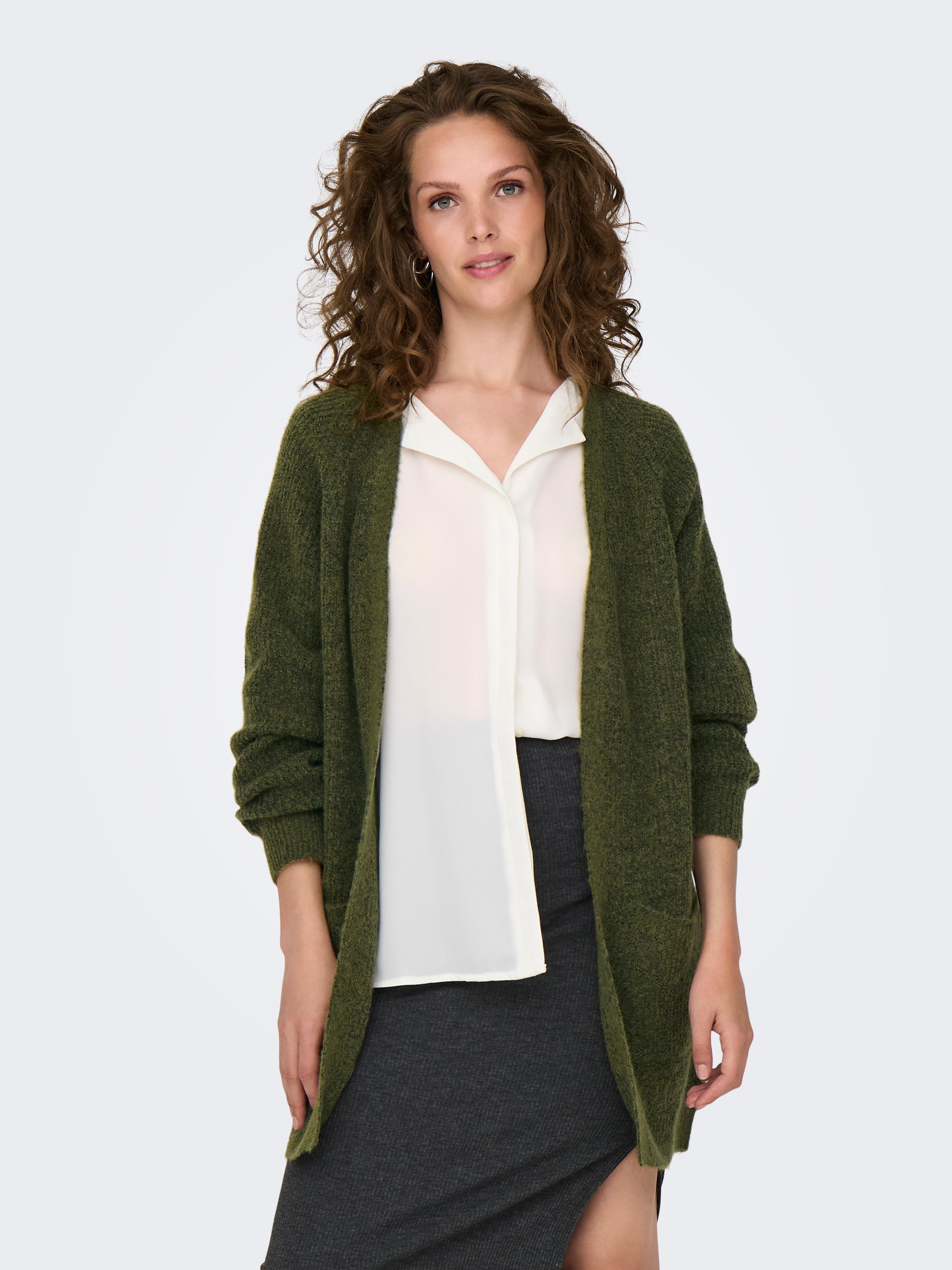 JDYINGEBORG Strickjacke Winter Moss