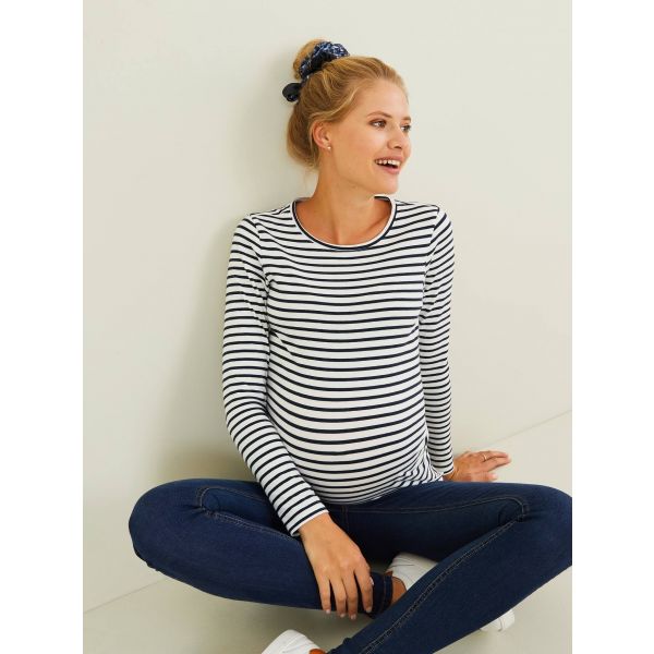 Vertbaudet Camisola de Manga Comprida Branco 38/40
