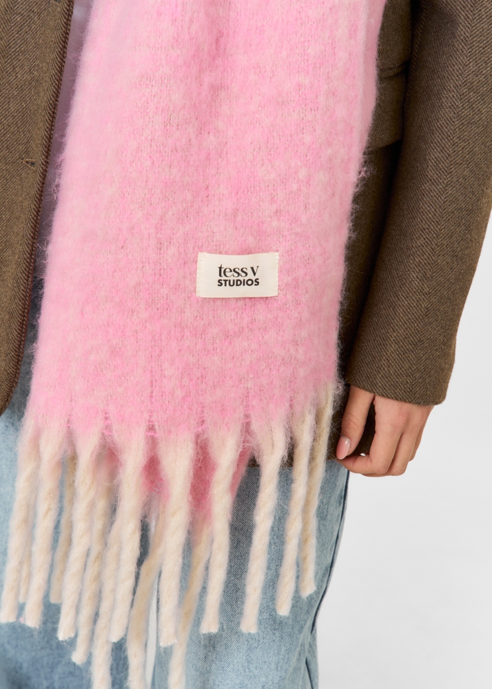 Soof sjaal roze