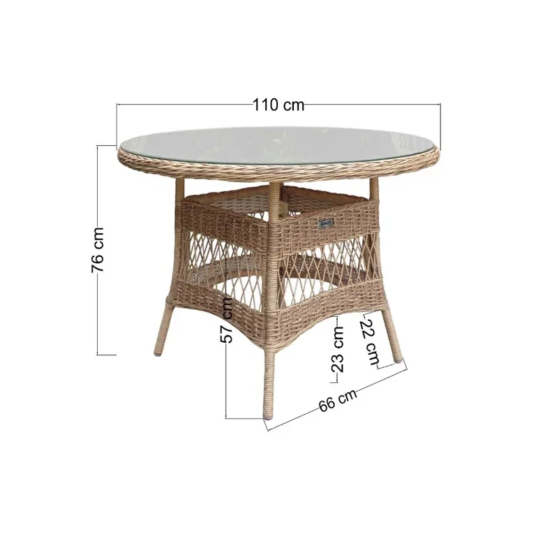 Skanden Spisebord Hvaler Ø110 cm