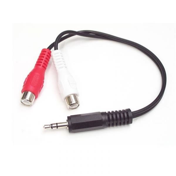 Startech Cabo Jack 3,5mm Stereo Macho 2x Rca Fêmea (15 cm) - Mumfrca
