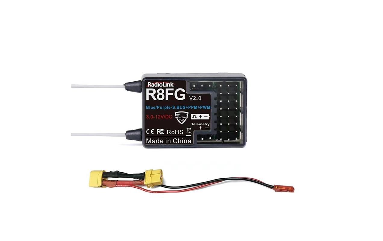 Empfänger R8FG mit Gyro 8-Kanal2.4 GHz FHSS (GFSK) Empfänger