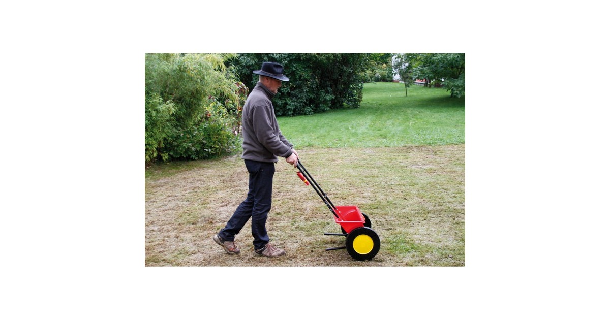 WOLF-GartenWE430 Perfect strooiwagen strooiapparatuur  (Rood/geel)