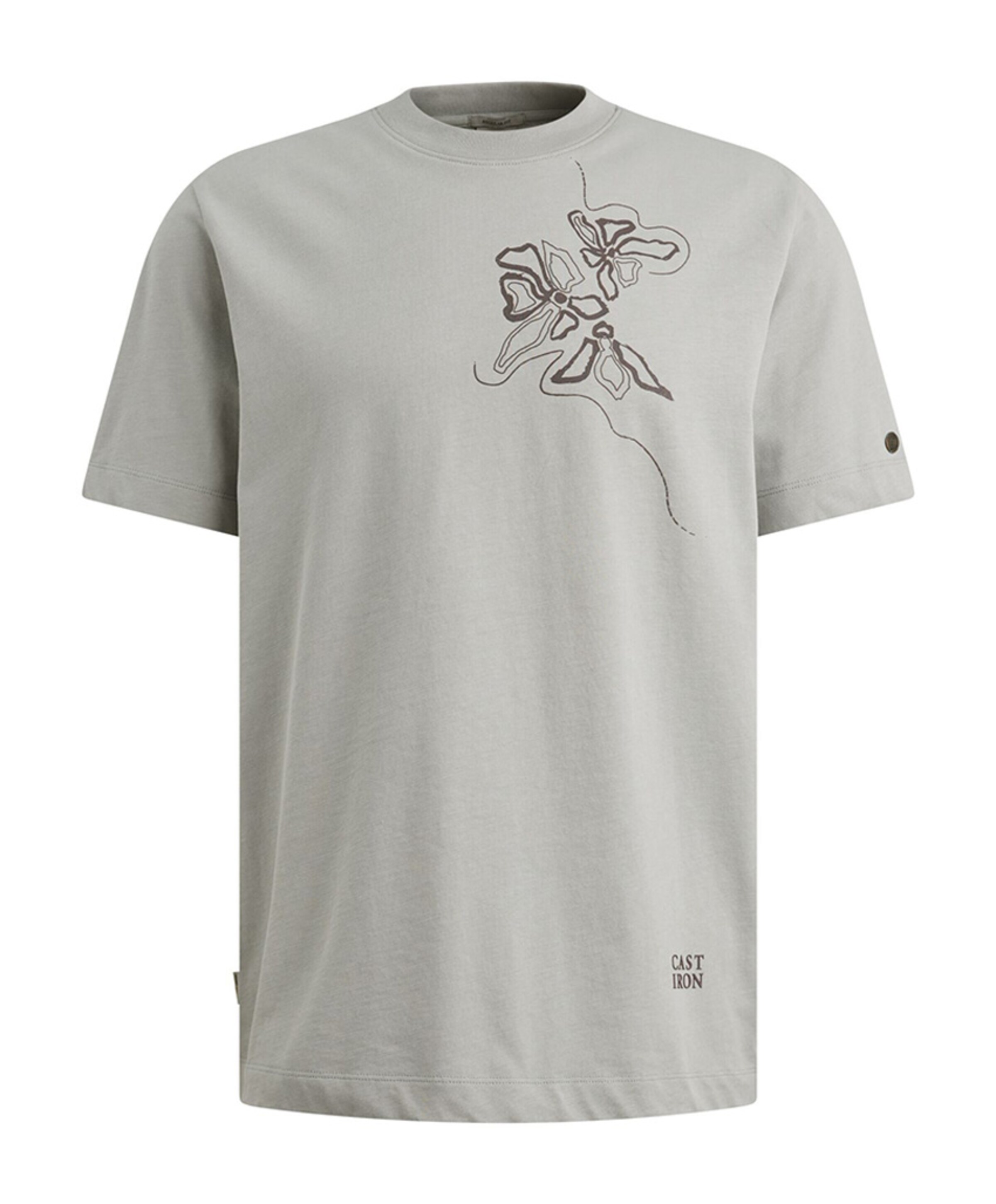 Cast Iron Heren T-shirt grijs