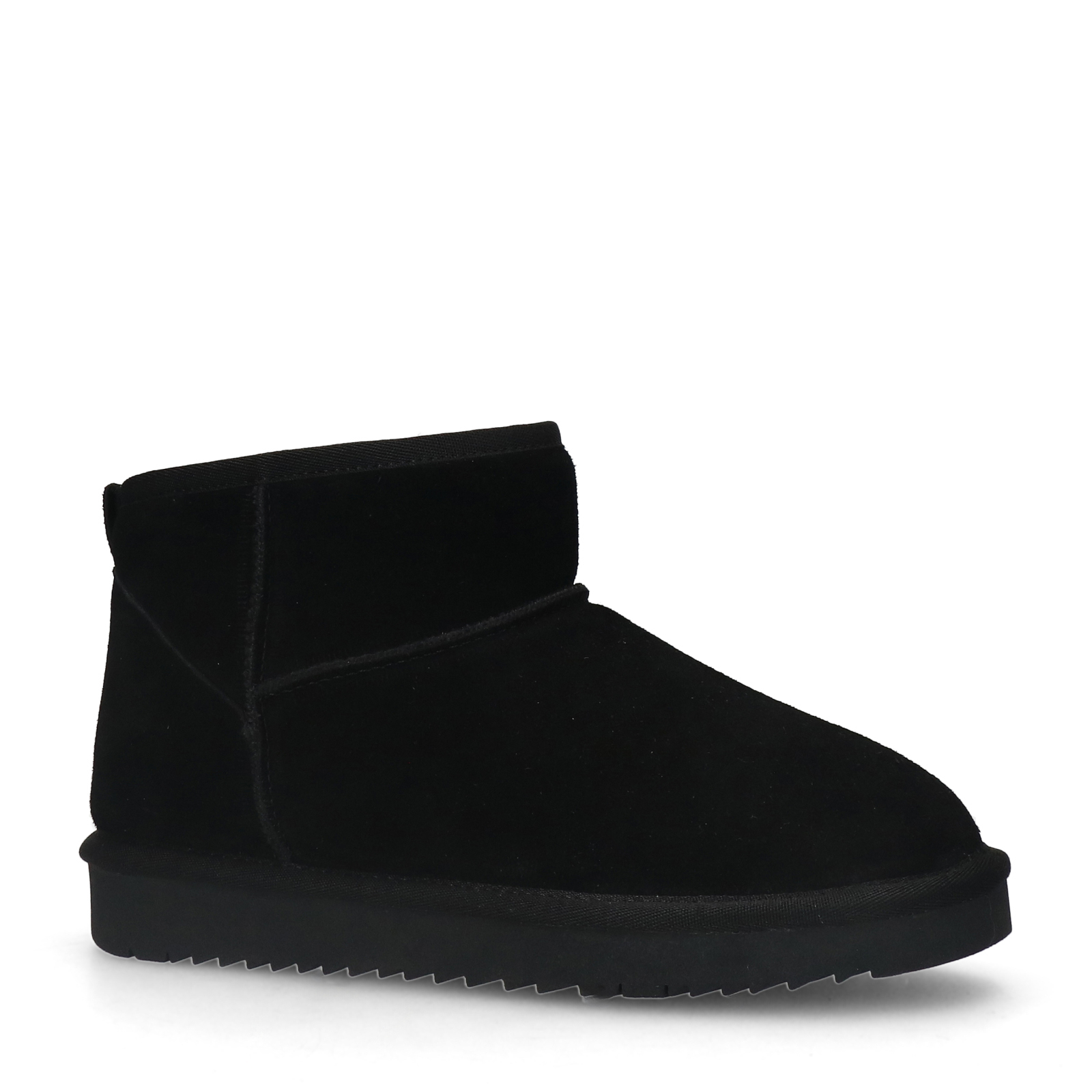 Zwarte suède boots