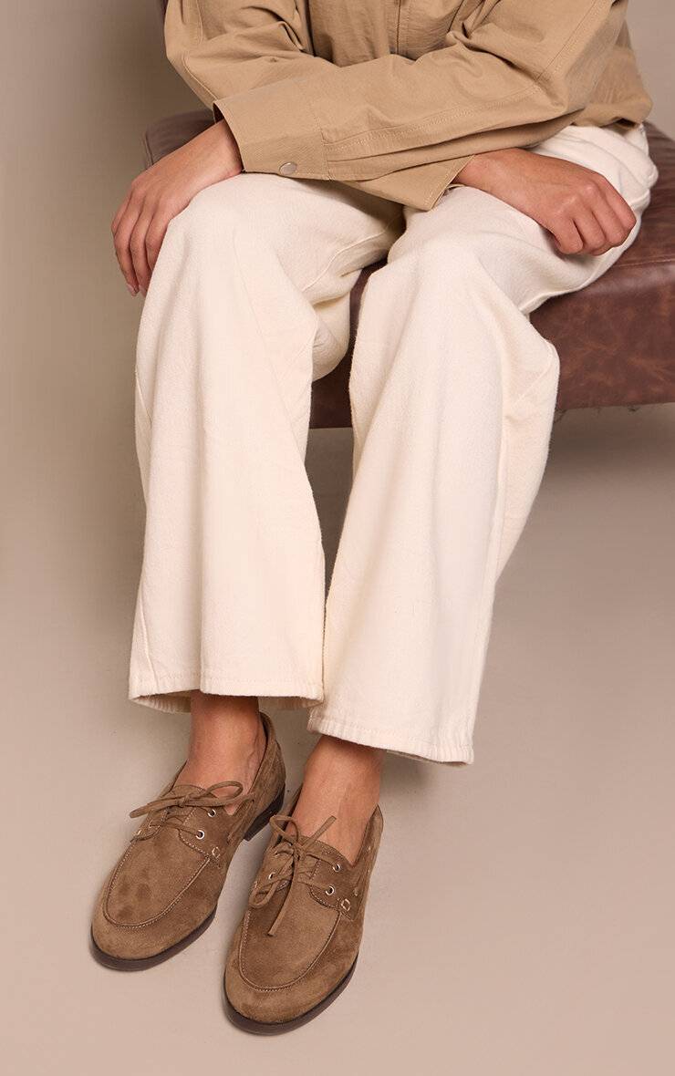 Vert Olive Mocassin Bateau À Détail Pompon En Synthétique