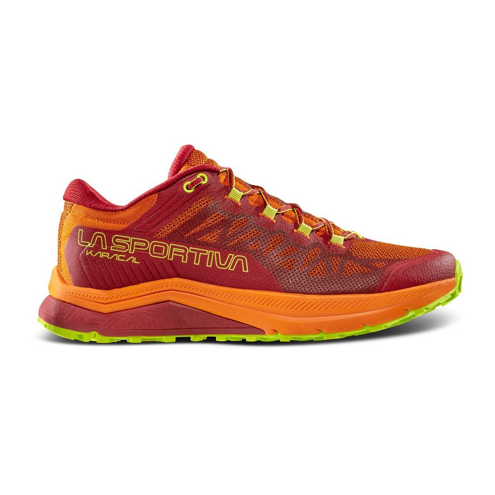 La Sportiva KARACAL - Chaussures trail Homme sangria/hawaiian sun