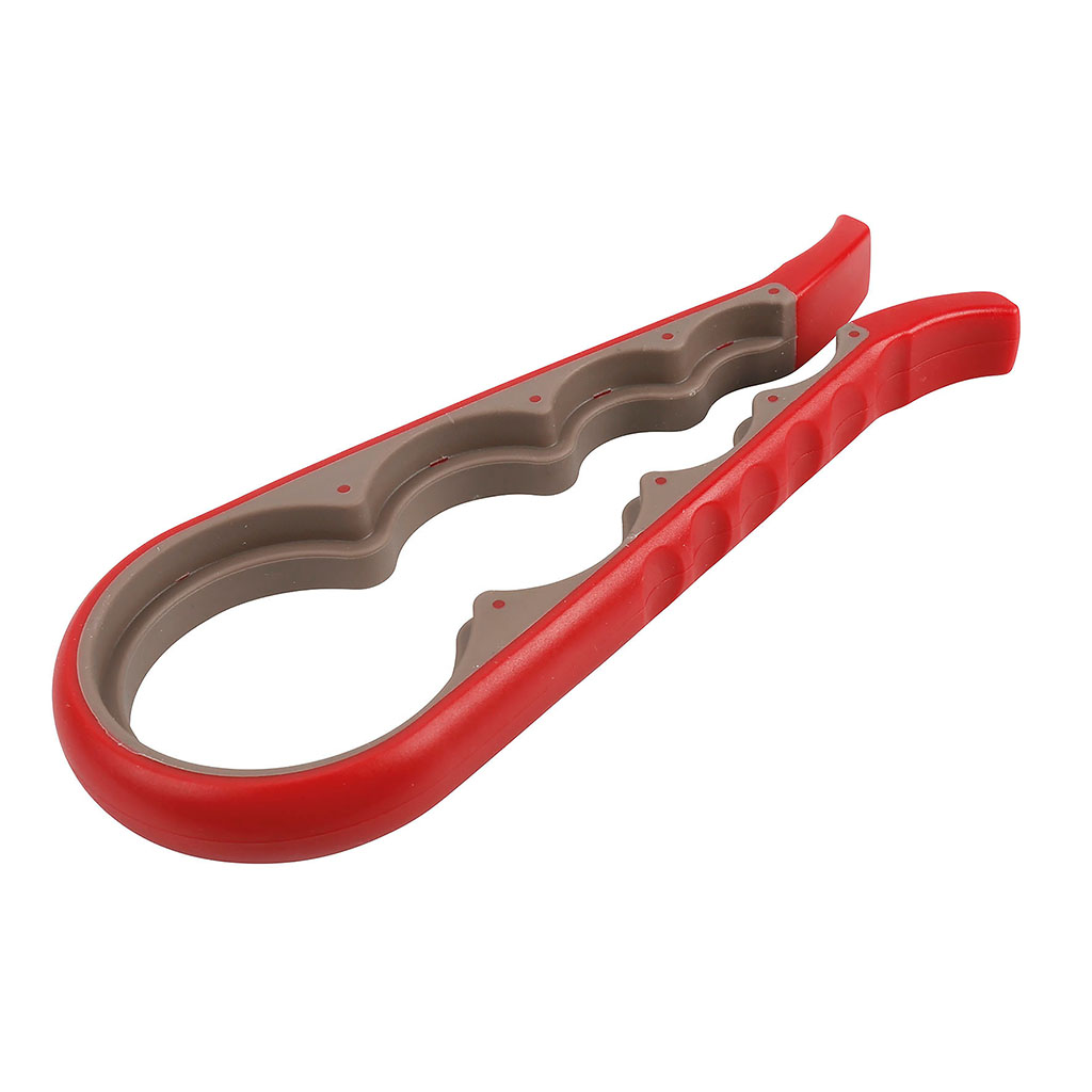 Ouvre-bocal plastique rouge