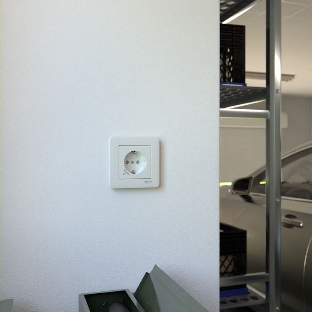 TIMERUTTAK SCHNEIDER ELECTRIC EXXACT 16A 1-POL HVIT